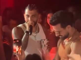 Gabigol cantando música da torcida do Flamengo (Foto: Reprodução)