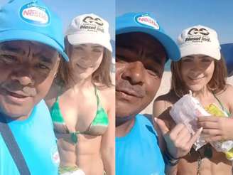 Jade Picon viraliza em ida à praia no Rio de Janeiro (Foto: Reprodução)