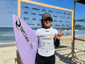 Sophia Medina em ação na competição
