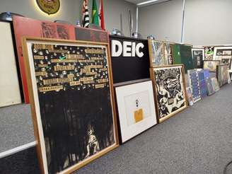 Minotauro roubou uma coleção de arte de um morador de São Paulo, em 2021. Ao menos 20 quadros foram levados da residência e encontrados nesta sexta, em Paraisópolis.