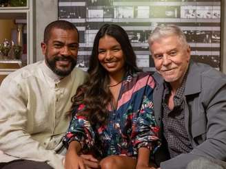 Em "Três Graças", Kasper Damatta (Miguel Falabella) e João Rubens (Samuel de Assis) formam um casal estável, apaixonado pela filha Maggye (Mell Muzzillo) (Estevam Avellar/Globo)