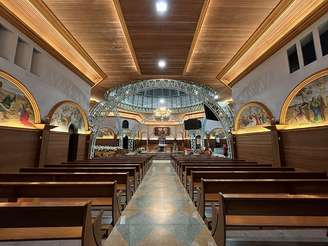 Interior do Santuário em Caravaggio, Nova Veneza – Wikimedia Commons/DT.Stein