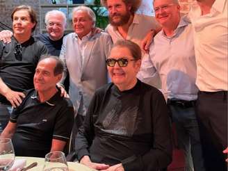 Faustão no aniversário de 70 anos de Muricy Ramalho