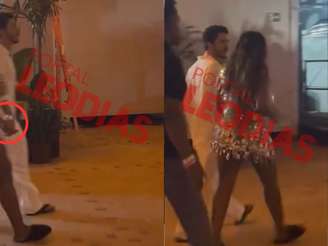 Flagra foi divulgado no Réveillon