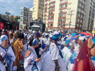 O "tapete branco" foi como ficou conhecido o bloco dos Filhos de Gandhy