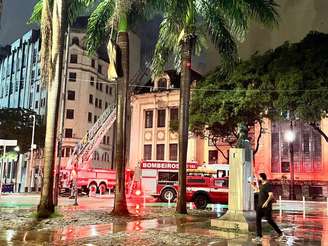 Incêndio na Faculdade de Direito da USP, no centro de São Paulo