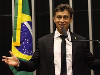 Nikolas Ferreira, deputado federal, em sessão da Câmara dos Deputados 