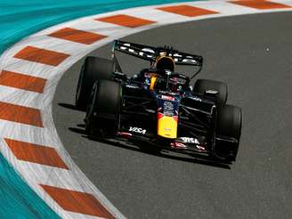 Max Verstappen no circuito de Miami