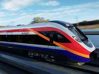 Projeto do trem intercidades em SP