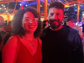  Rutielen Tajara e o amigo Bruno Matos