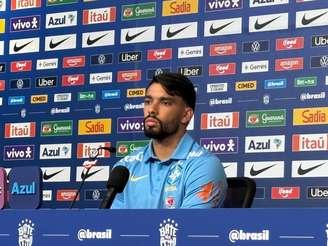 Lucas Paquetá em coletiva da Seleção Brasileira