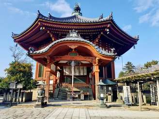 Templo antigo do Japão