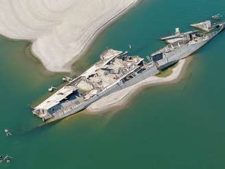 navio de guerra alemão no Danúbio