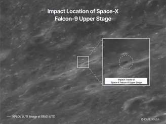 Nasa explicou que as faixas escuras são formadas por poeira e rochas da superfície lunar que foram alteradas ao longo do tempo