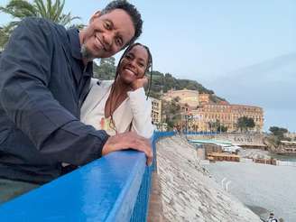 Maju Coutinho e o marido Agostinho Paulo Moura