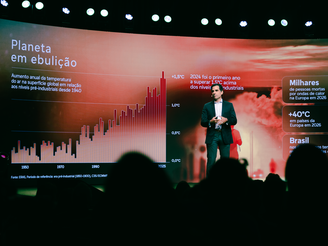 Christian Gebara, CEO da Vivo, durante abertura do Encontro Futuro Vivo