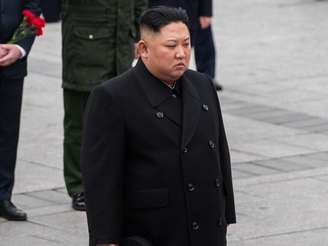 Imagem foca no líder norte-coreano Kim Jong Un