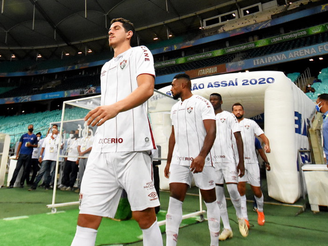 Nino em ação pelo Fluminense