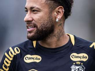 Neymar no CT Rei Pelé (Foto: Raul Baretta/ Santos FC)