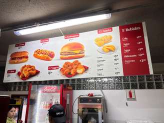 Preço de comidas e bebidas na Libertadores Feminina