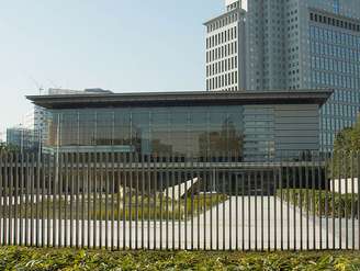 Imagem mostra a fachada leste da residência oficial do premiê japonês