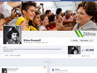 Presidente modificou a foto de sua página no Facebook nesta quarta-feira