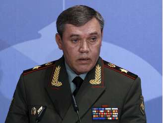 Comandante das Forças Armadas da Rússia, Valery Gerasimov, durante evento em março de 2013