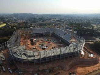 A Arena MRV já tinha parceria no fornecimento de aço para as obras do estádio do Galo e agora terá um espaço corporativo no local -(ARTHUR WILLIAM/AGÊNCIA ESPACIAL)