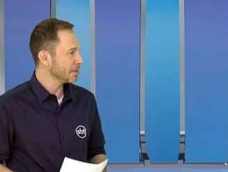 Tiago Leifert em transmissão do SBT