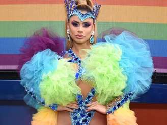 Lexa na Parada LGBTQIAP+ de São Paulo em 2022 (Foto: Andy Santana/ AgNews)
