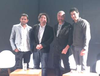 <p>Chefs Dagoberto Torres, Gastón Acuro, Alex Atala e Rodrigo Oliveira falam da importância social da culinária</p>