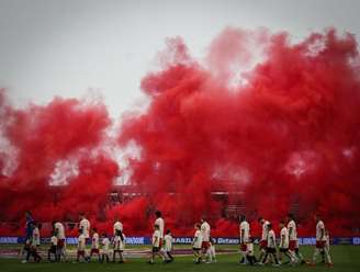 Jogadores do Red Bull Bragantino. 