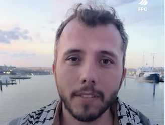 Thiago Ávila é o único brasileiro que estava a bordo da flotilha Madleen