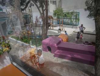 Colégio Oswald de Andrade, na Vila Madalena, que tem cerca de mil alunos