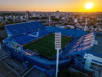 Vista aérea do estádio Jose Amalfitani, em Buenos Aires, Argentina - 