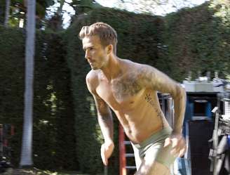 Beckham gravou cenas correndo pelas ruas de Beverly Hills