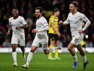 Bernardo Silva marcou duas vezes na vitória do Manchester City (Foto: BEN STANSALL / AFP)