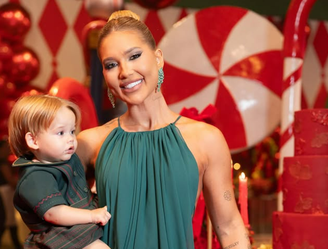 Virginia aposta em 'tradição das grávidas' para look de Natal