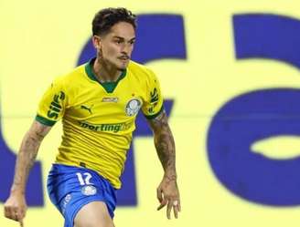 Khellven em jogo do Palmeiras contra o Sport, em 2025 –