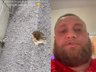 Ator diz que teve casa atingida durante operação da polícia no RJ: 'Tiro na janela do quarto'