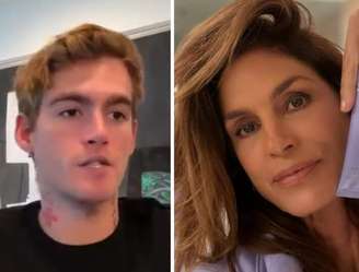 Presley Gerber e Cindy Crawford em imagens publicadas em seus respectivos perfis de Instagram em 2026. Filho da modelo morreu aos 27 anos de idade em setembro.