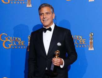 Ator George Clooney, que ganhou o Globo de Ouro. 11/1/2015