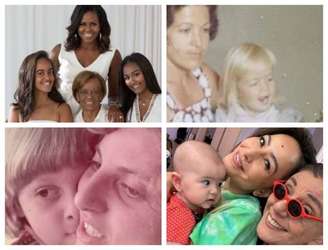 Personalidades usam redes sociais para homenagear mães e filhos.