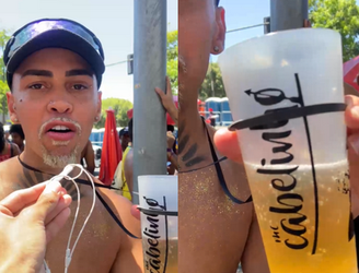 Fã diz ter gasto R$ 15 com copo com nome de Cabelinho