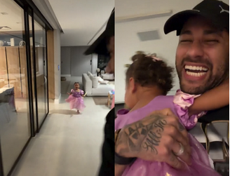 Neymar publicou vídeo de momento de brincadeira com Mavie e Bruna Biancardi