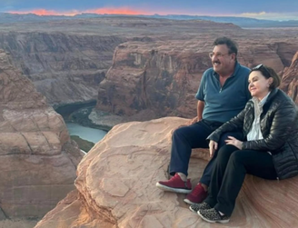 Ratinho e a mulher Solange Massa