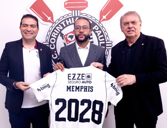 Memphis renovou com o Corinthians até 2028