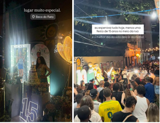 Região do Beco do Rato foi o local da festa inusitada