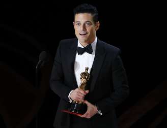 Rami Malek comemora seu Oscar de Melhor Ator por 'Bohemian Rhapsody'