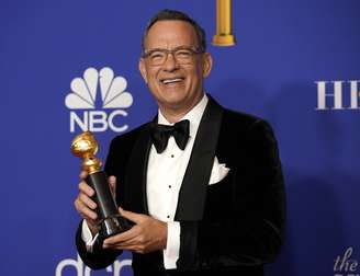 Tom Hanks posa com Globo de Ouro
05/01/2020
REUTERS/Mike Blake